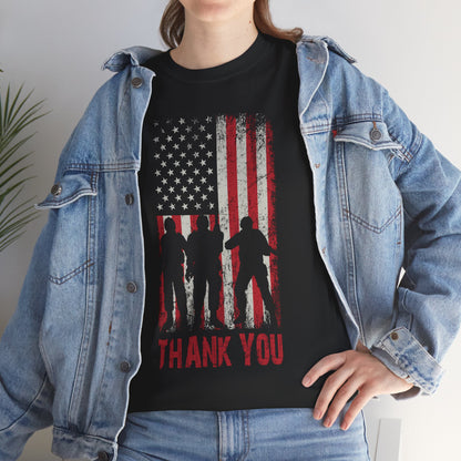 Veteran Shirt, Thank You, Veterans American Flag Patriotic T-Shirt