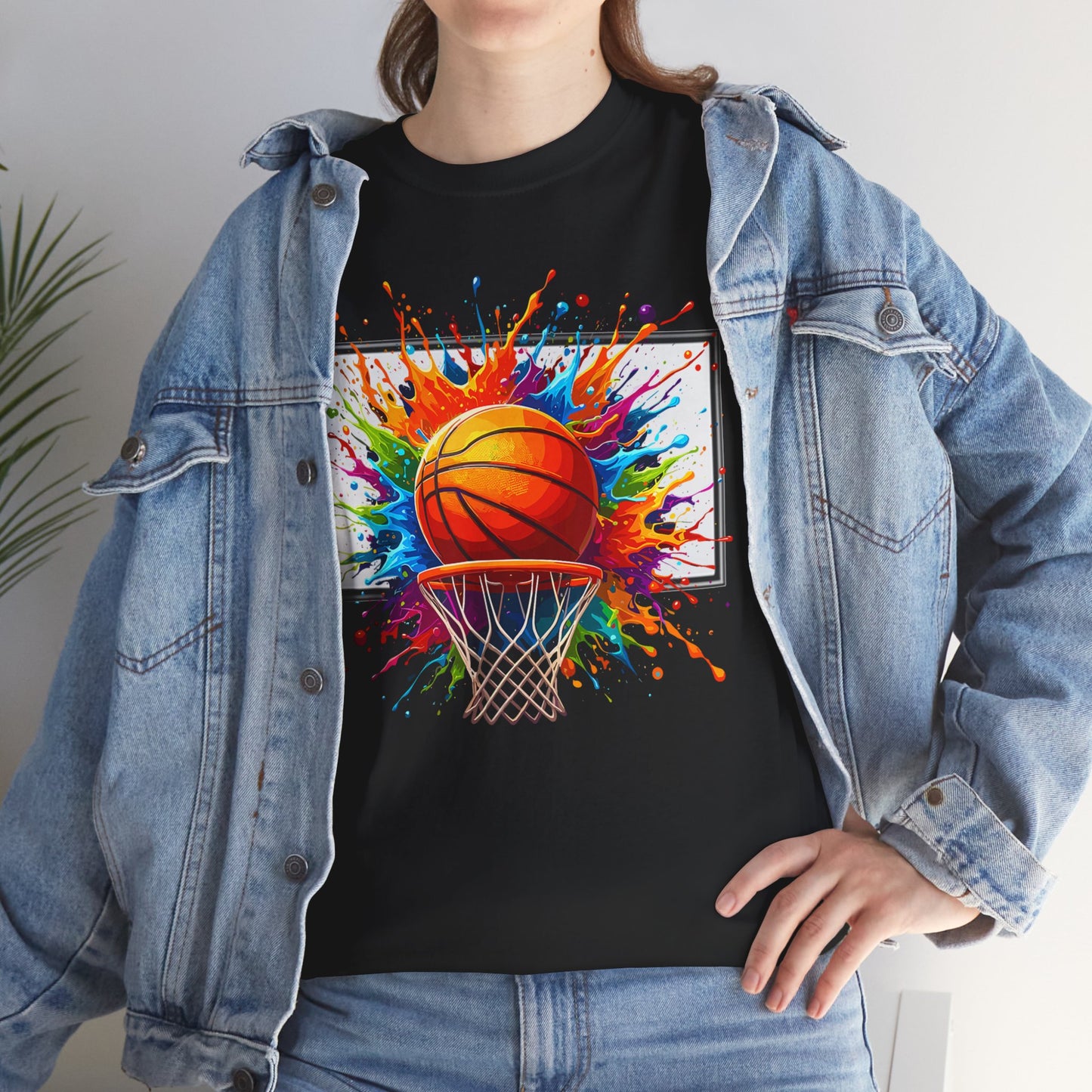 Basketball T-Shirt, Basketball Player, Basketball Sports Lovers, Basketball Colorful Shirt