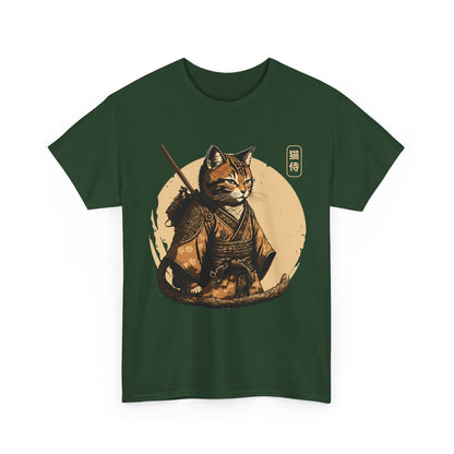 Ninja Cat Shirt, Japanese Samurai Cat, Japanese Culture Lovers Gifts Women Men T-Shirt