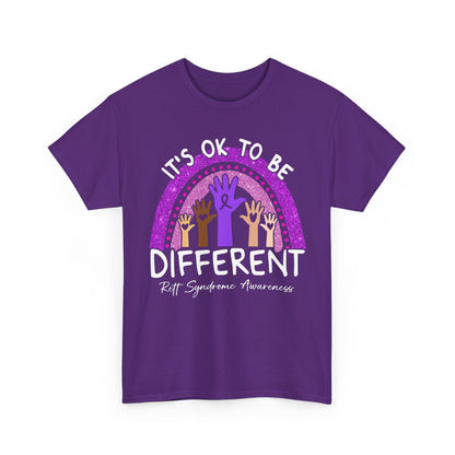 It's Ok To Be Different Rett Syndrome Awareness T-Shirt