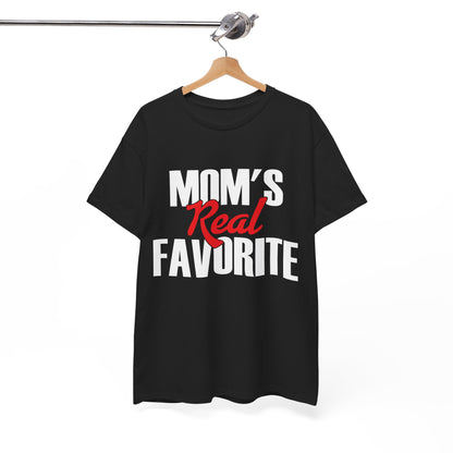 Mom's Real Favorite T-Shirt, Daughter Son Mother's Day Kids Gifts Shirt