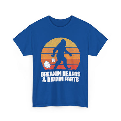 Bigfoot Shirt, Breakin Hearts & Rippin Farts, Sasquatch Believers Bigfoot Funny Shirt