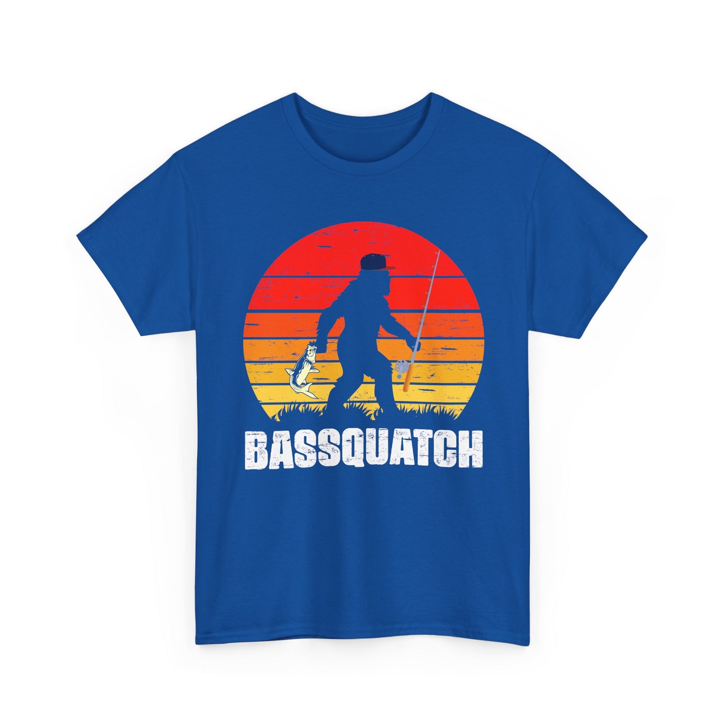 Bigfoot Fishing Shirt, Bassquatch Sasquatch Fishing, Fishing Bigfoot Lovers T-Shirt