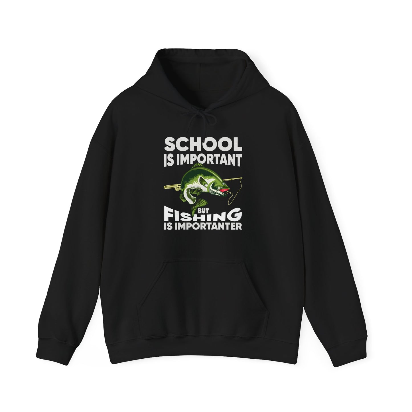 Fishing Hoodie, Fishing Lover Gift Hoodie, School Is Important But Fishing Is Importanter Hoodie