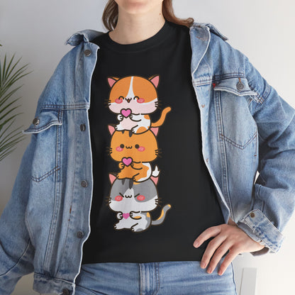 Kawaii Cat Shirt, Kitty Lovers Gift, Kitten Anime Cats Lovers Funny T-Shirt
