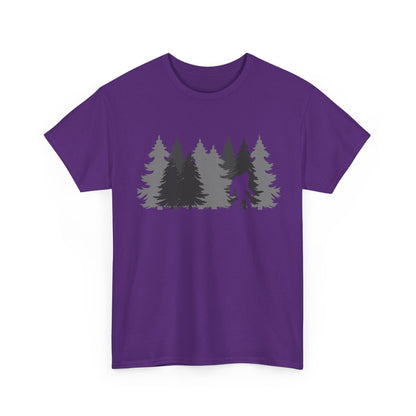 Bigfoot Shirt, Sasquatch Lovers, Bigfoot Pine Trees Women Men Gifts Shirt