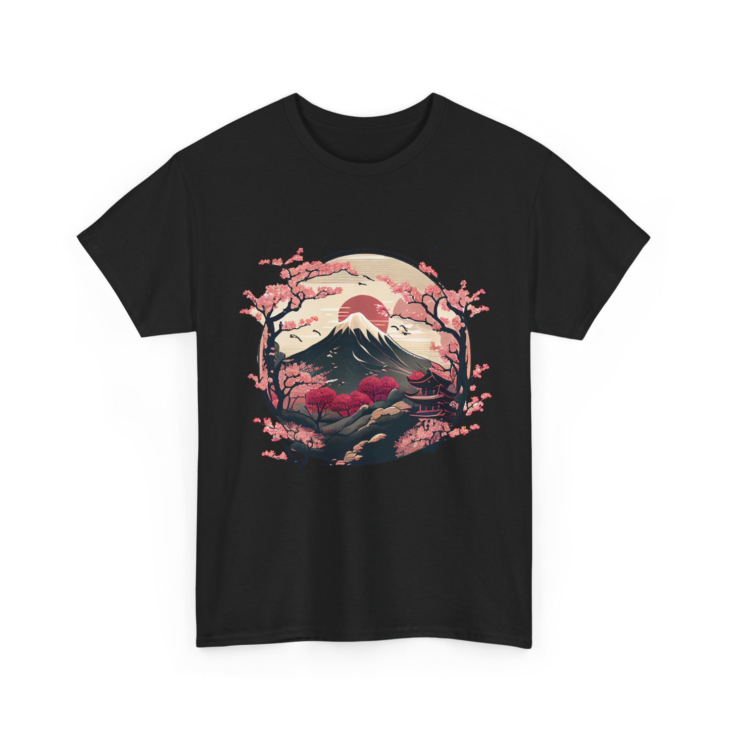 Japanese Art Shirt, Cherry Blossoms, Japanese Culture Lovers Women Men T-Shirt