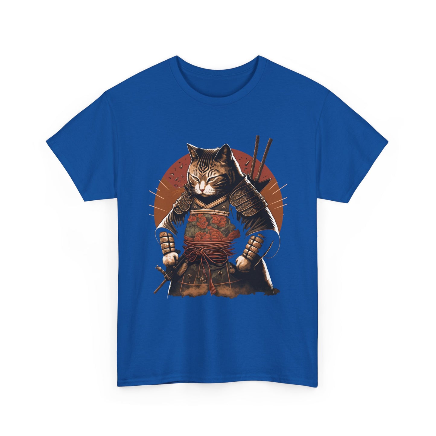 Samurai Cat Shirt, Japanese Culture Lovers, Ninja Cat Funny Women Men T-Shirt