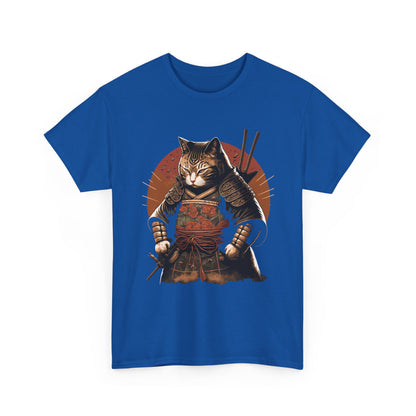 Samurai Cat Shirt, Japanese Culture Lovers, Ninja Cat Funny Women Men T-Shirt