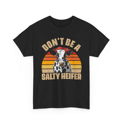 Cow Shirt, Don't Be A Salty Heifer, Cow Bandana, Farming Lovers Gifts Farmer Shirt