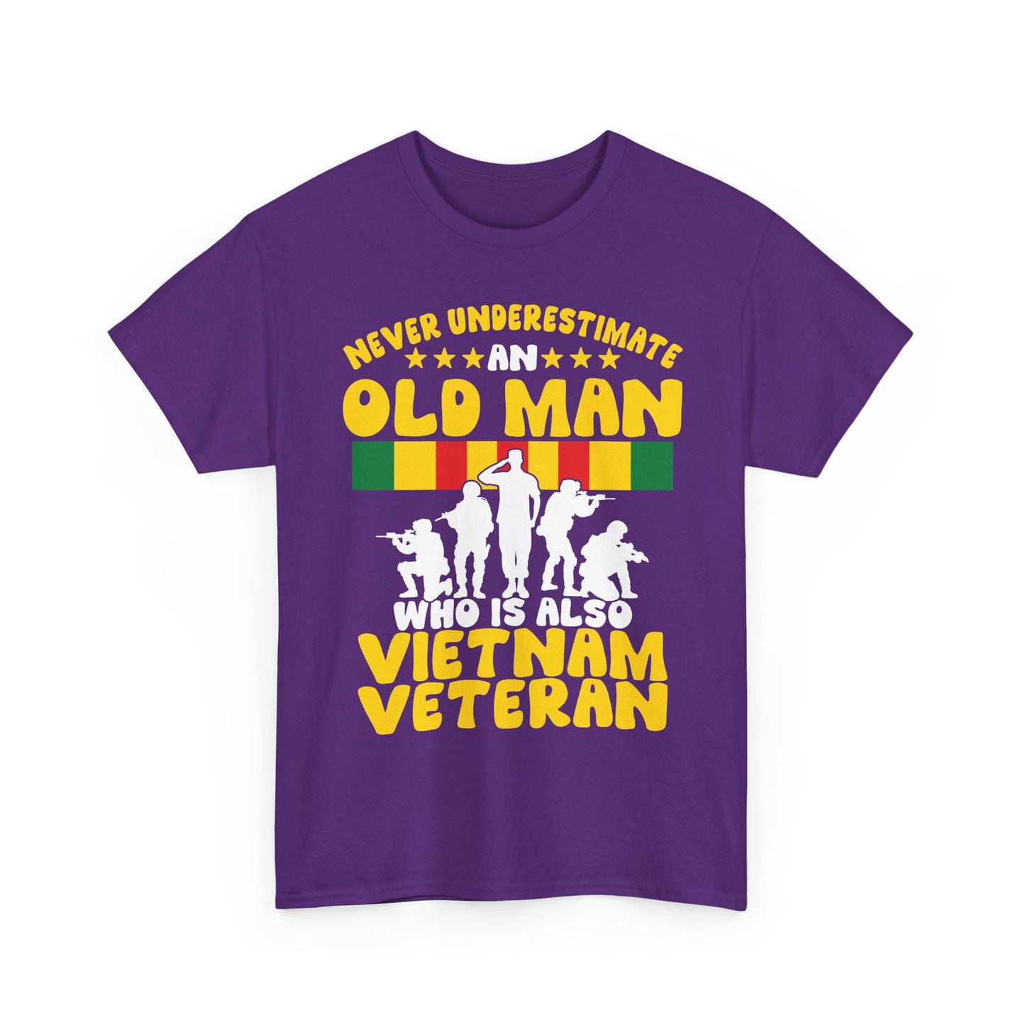 Veterans Day Shirt, Never Underestimate an Old Man Who Is Also Vietnam Veteran Shirt