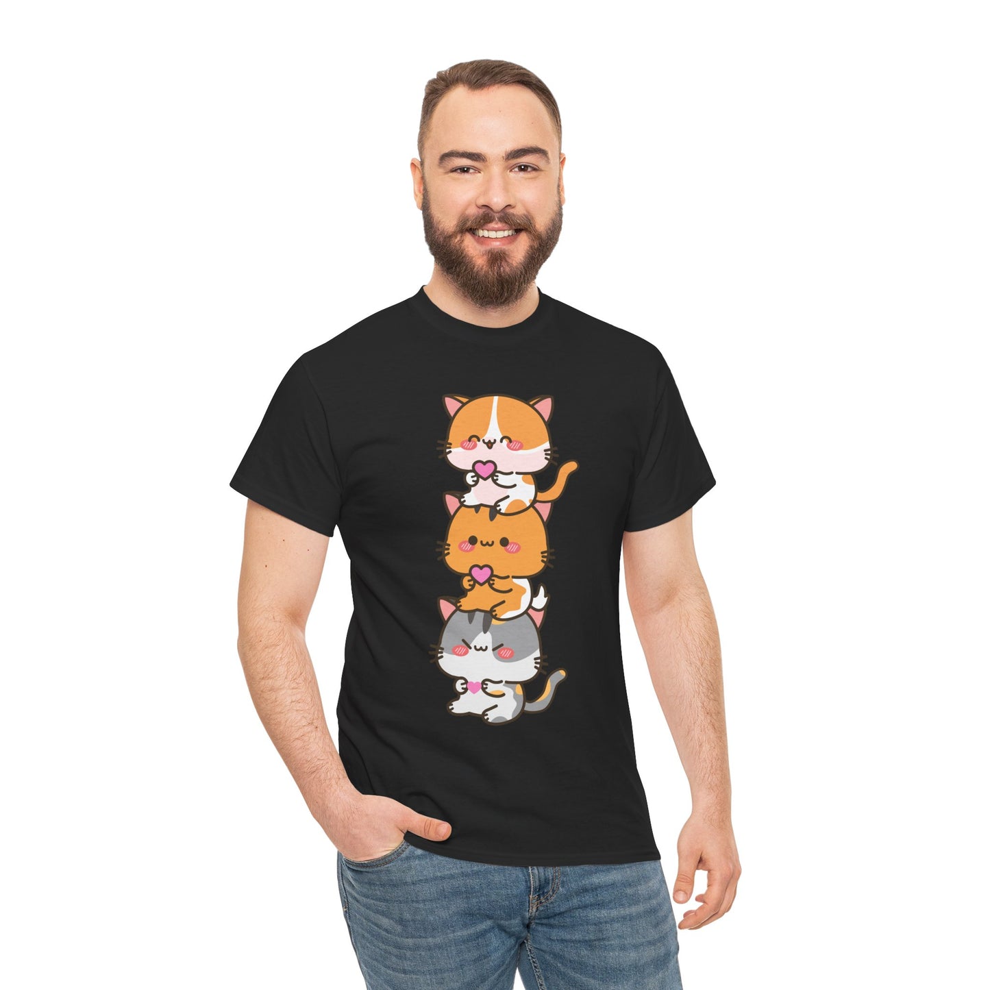 Kawaii Cat Shirt, Kitty Lovers Gift, Kitten Anime Cats Lovers Funny T-Shirt