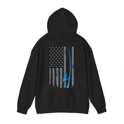 American Flag Fishing Hoodie, Fishing Rod, Fisherman Fishing Season Lovers Hoodie
