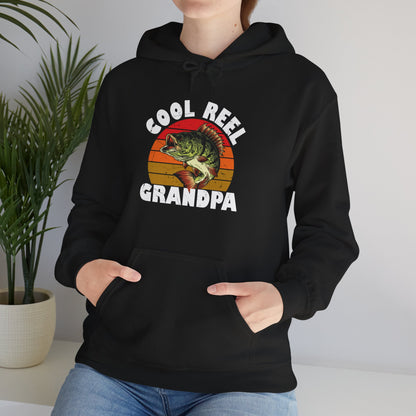 Fishing Hoodie, Cool Reel Grandpa, Fisherman Grandpa, Fishing Season Lovers Gift Hoodie