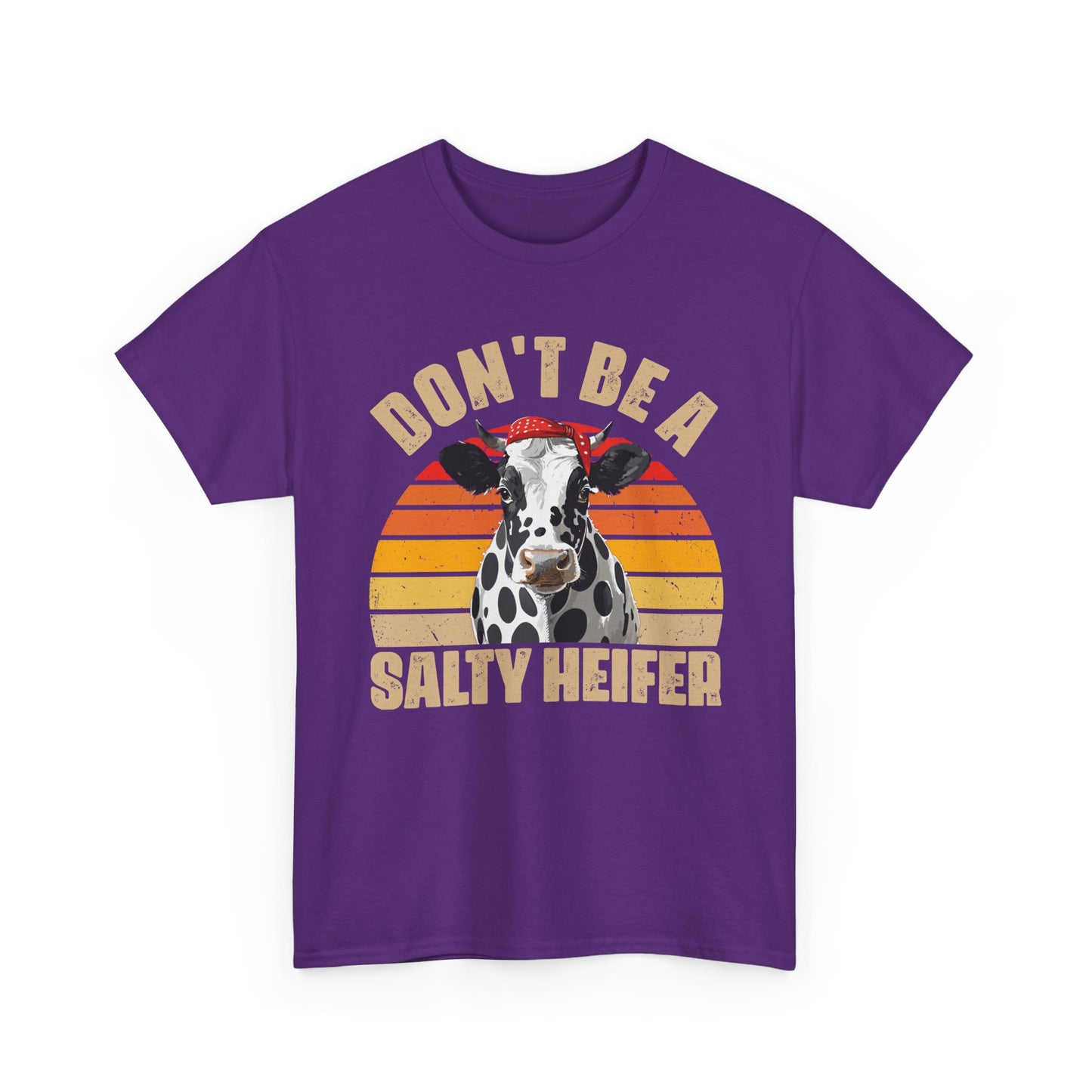 Cow Shirt, Don't Be A Salty Heifer, Cow Bandana, Farming Lovers Gifts Farmer Shirt