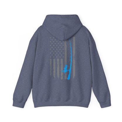 American Flag Fishing Hoodie, Fishing Rod, Fisherman Fishing Season Lovers Hoodie