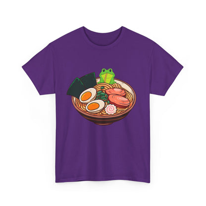 Kawaii Frog Shirt, Kawaii Frog Eating Ramen, Japanese Food Lovers Women Men T-Shirt