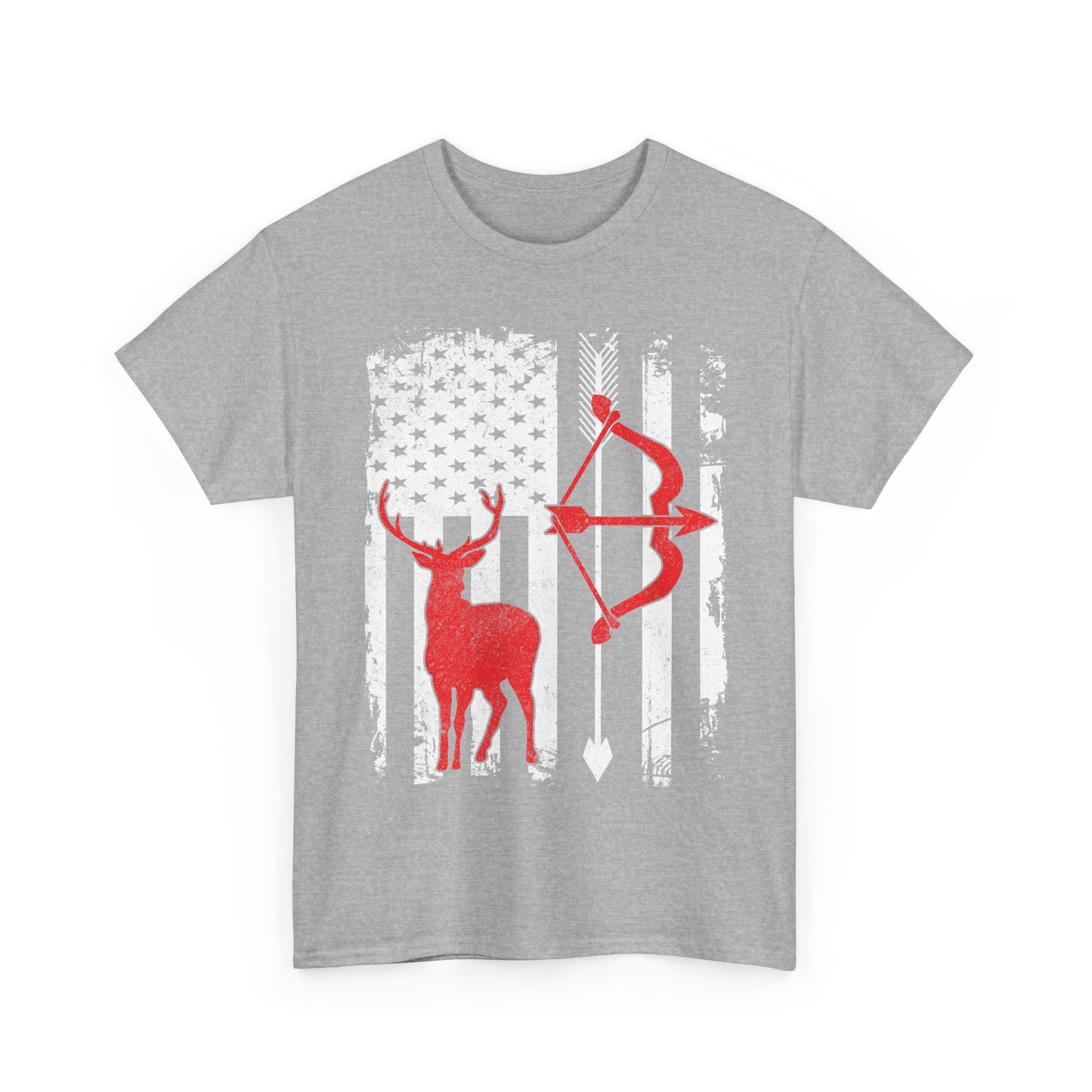 Deer Hunting Shirt - Hunting Season Lovers, Whitetails Hunter Dad, Camouflage American Flag T-Shirt