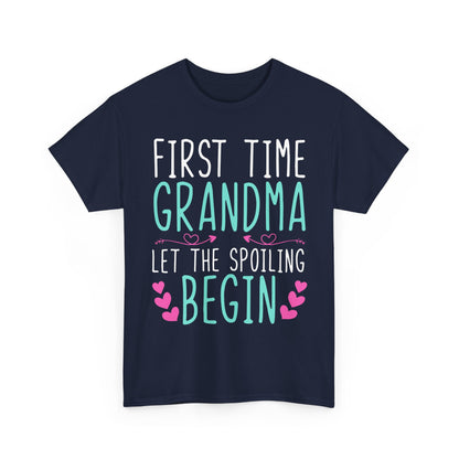 Grandma Shirt, First Time Grandma Let The Spoiling Begin Mother's Day T-Shirt