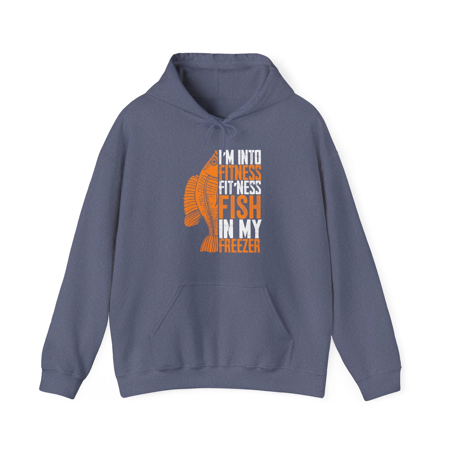Fishing Hoodie, I'm Into Fitness Fit'ness Fish In My Freezer, Fishing Season Lovers Fisherman Hoodie