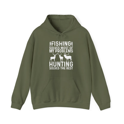 Fishing & Hunting Hoodie, Fishing Hunting Lovers Gifts, Fisherman Hunter Hoodie