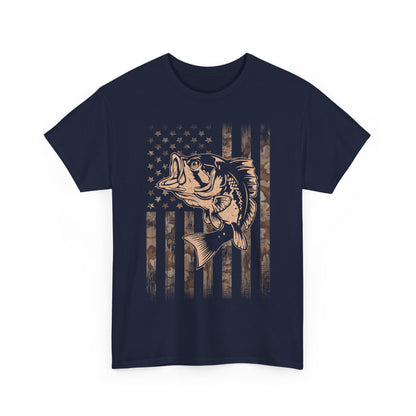 Fishing Camo American Flag Shirt, Fishing Lovers Gifts, Fisherman Fishing Season T-Shirt
