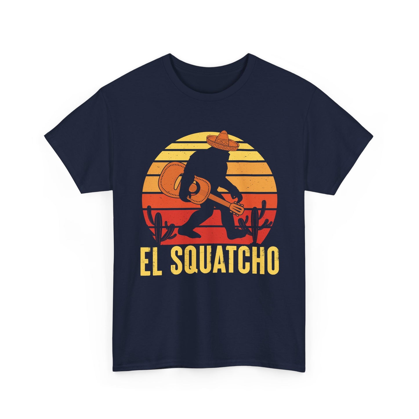 Bigfoot Shirt, El Squatcho, Sasquatch Lovers Gifts, Bigfoot Guitar Funny T-Shirt