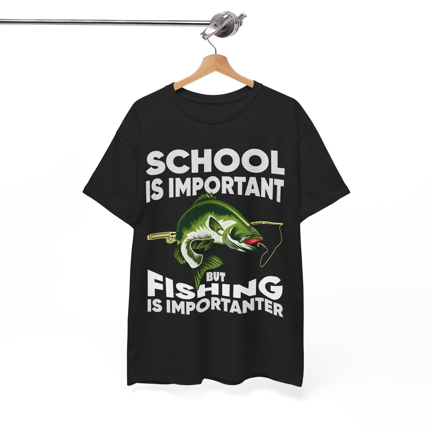 Fishing Shirt, Fishing Lover Gift Shirt, School Is Important But Fishing Is Importanter T-Shirt