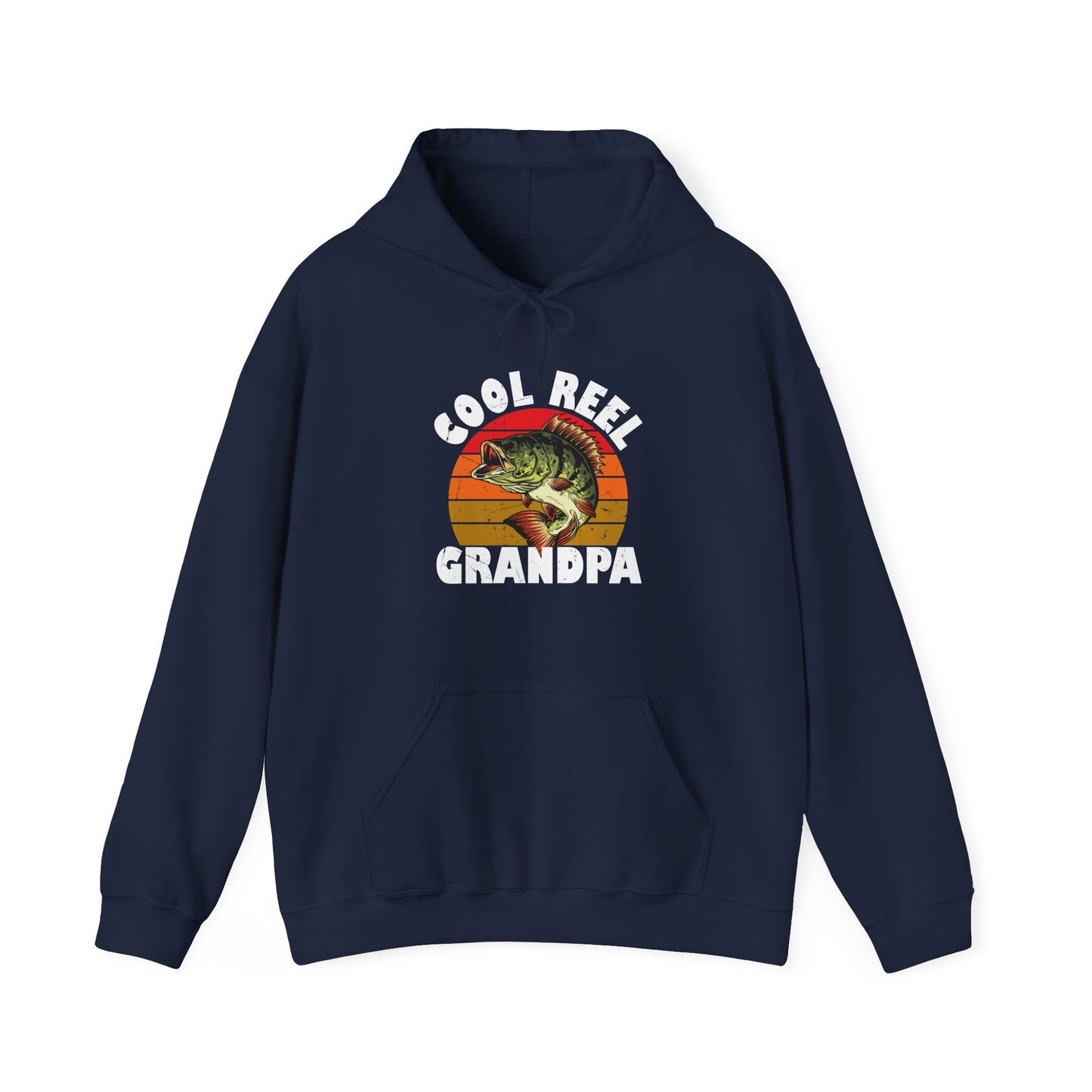 Fishing Hoodie, Cool Reel Grandpa, Fisherman Grandpa, Fishing Season Lovers Gift Hoodie