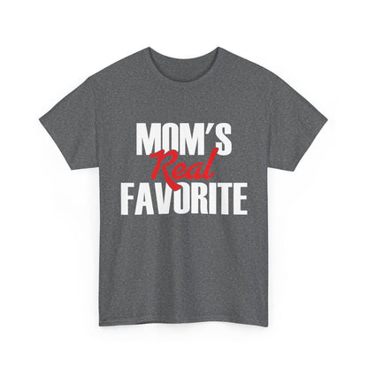 Mom's Real Favorite T-Shirt, Daughter Son Mother's Day Kids Gifts Shirt