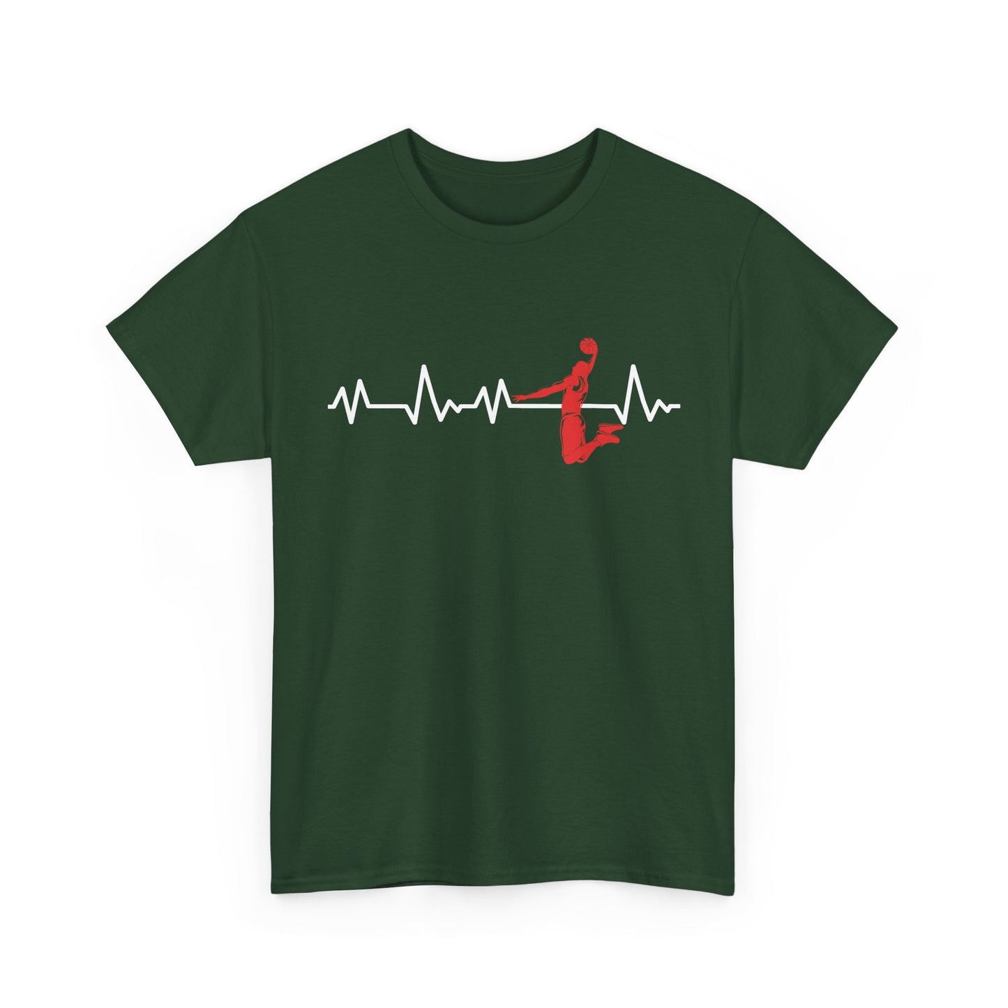 Basketball Heartbeat Shirt, Sports Basketball Lovers, Basketball Players Gifts T-Shirt
