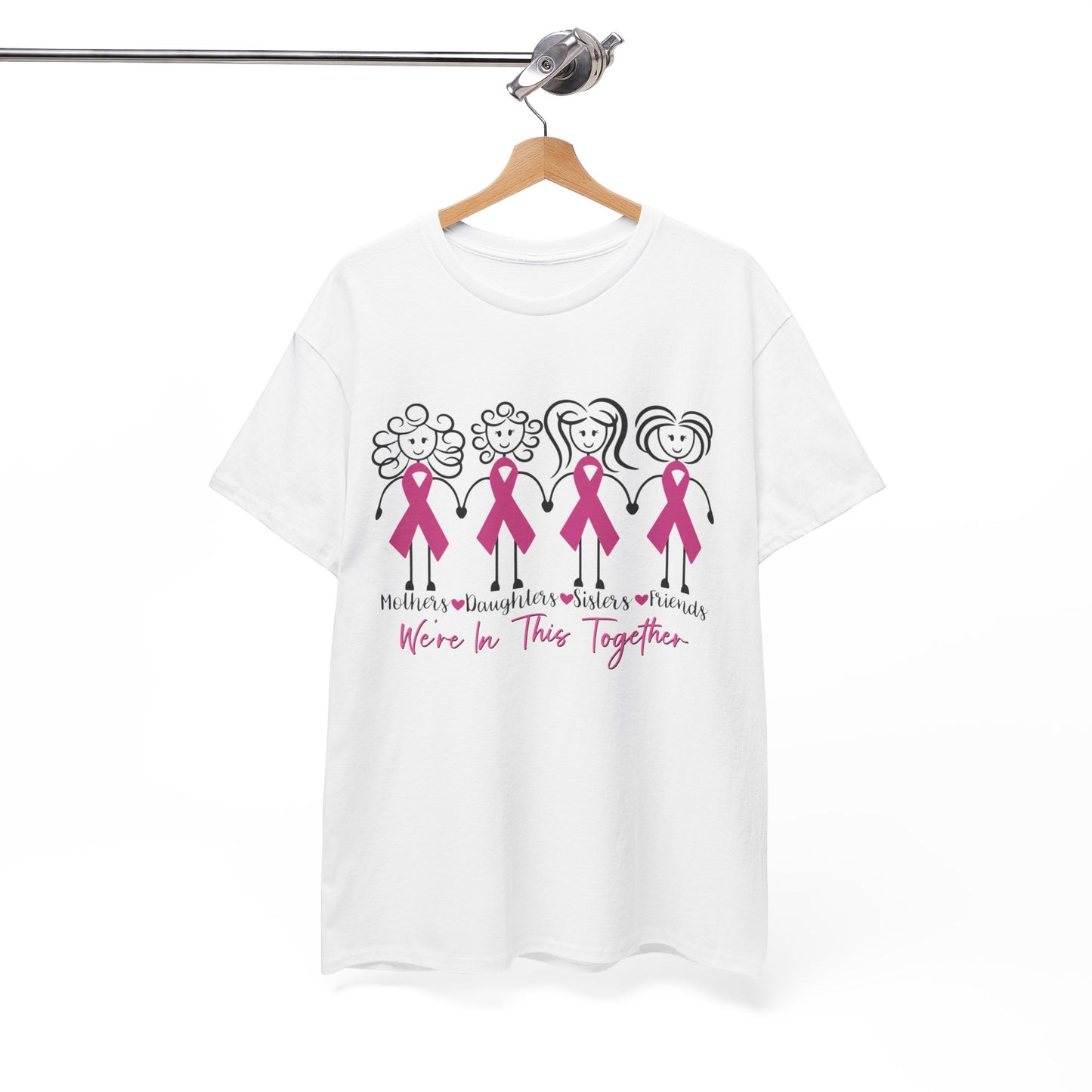 Breast Cancer We're in This Together Shirt, Breast Cancer Awareness Women Mom Shirt