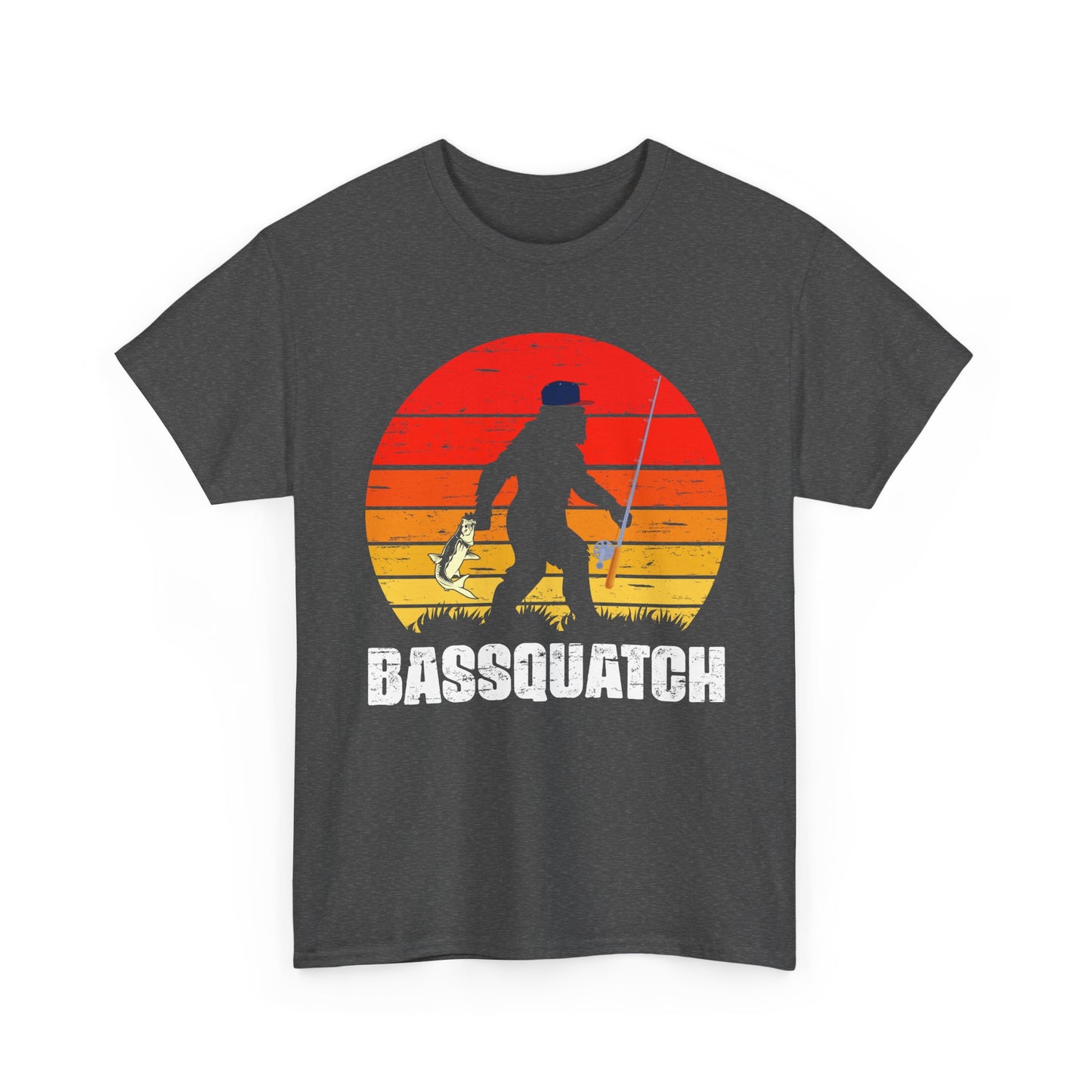 Bigfoot Fishing Shirt, Bassquatch Sasquatch Fishing, Fishing Bigfoot Lovers T-Shirt