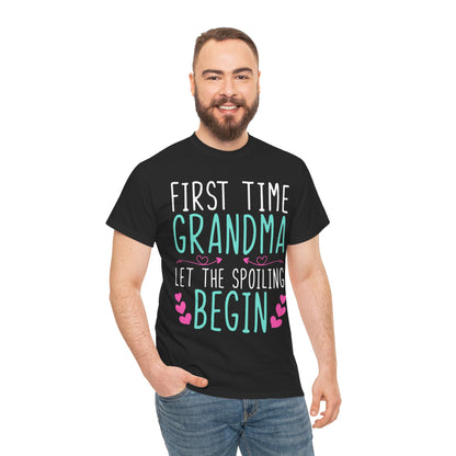 Grandma Shirt, First Time Grandma Let The Spoiling Begin Mother's Day T-Shirt
