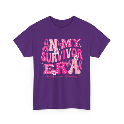 Breast Cancer Awareness Shirt, In My Survivor Era, Breast Cancer Warriors Pink Ribbon Shirt